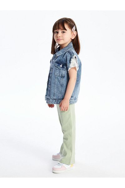 LC Waikiki Lcw Baby - Basic Flared Leg Leggings for Baby Girl, Elastic Waist