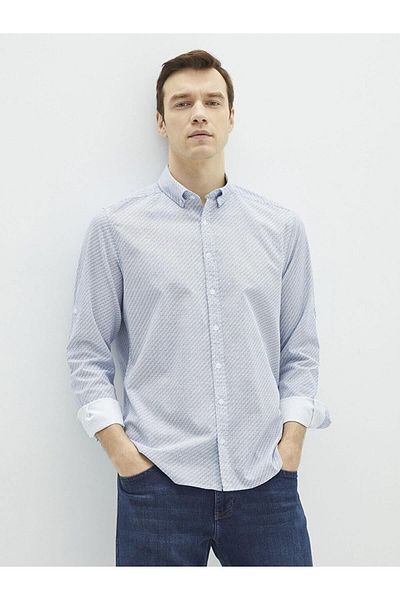 LC Waikiki Ανδρικό πουκάμισο Lcwaıkı Classic Slim Fit μακρυμάνικο Oxford