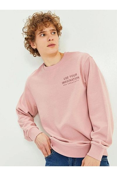 LC Waikiki Ανδρικό φούτερ - Crew Neck, Μακρυμάνικο, εμπριμέ