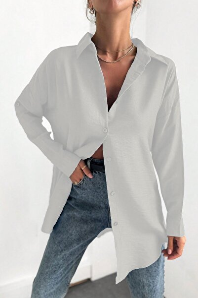 GİM Γυναικείο μακρύ πουκάμισο Oversize - Άνετη εφαρμογή