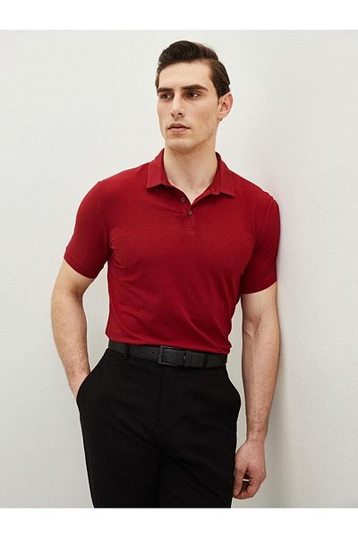 LC Waikiki LCWAIKIKI - Tricou de bază cu gât polo pentru bărbați