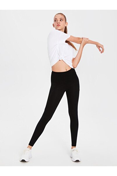 LC Waikiki Kadın Siyah  Tayt