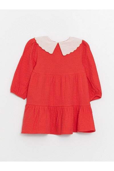 LC Waikiki Rochie fetita cu maneca lunga cu guler bebelus