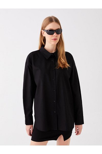 LC Waikiki Cămașă oversize pentru femei, cu mânecă lungă