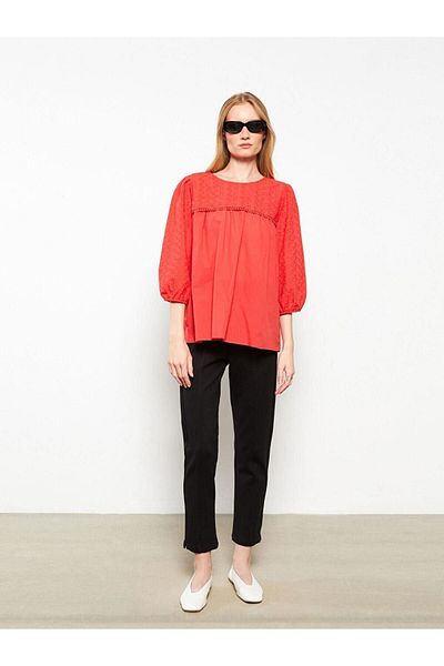 LC Waikiki LCWAIKIKI Basic γυναικείο ίσιο παντελόνι με στενή εφαρμογή