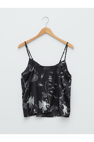 LC Waikiki LCW DREAM Γυναικείο λουλουδένιο λουράκι με λαιμόκοψη σατέν