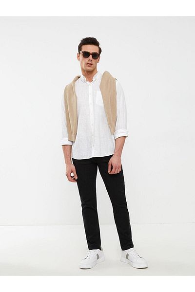 LC Waikiki LCWAIKIKI - Κλασικό στενό ανδρικό παντελόνι Chino