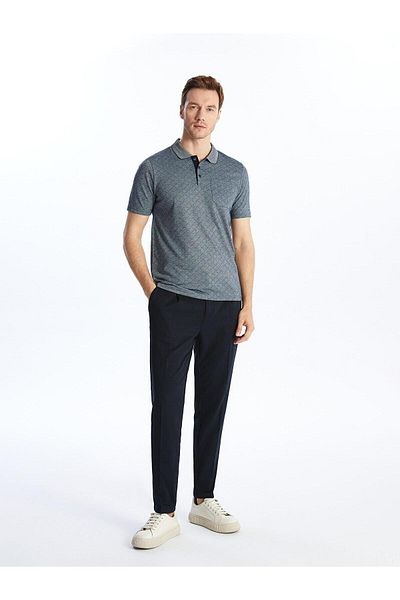 LC Waikiki LCWAIKIKI - Men's Polo Collar Print Short Sleeve T-Shirt