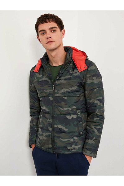 LC Waikiki Ανδρικό παλτό Khaki Xside Collection