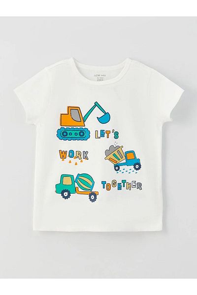 LC Waikiki Lcw Baby Crew Neck Short Sleeve Printed Baby Boy Pajama Set (S3)