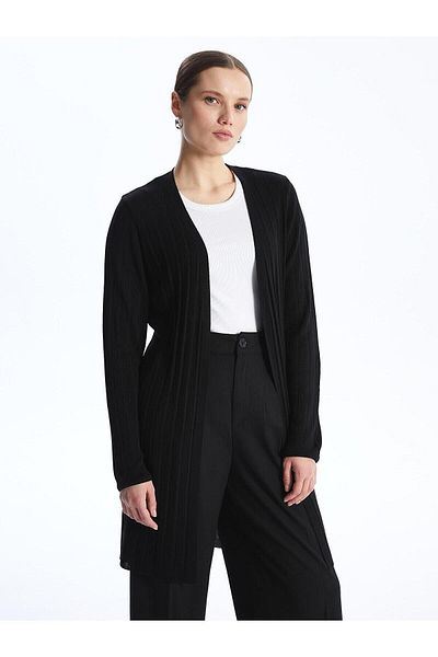 LC Waikiki LCWAIKIKI Tricot Cardigan pentru damă - Guler șal, solid, cu mânecă lungă