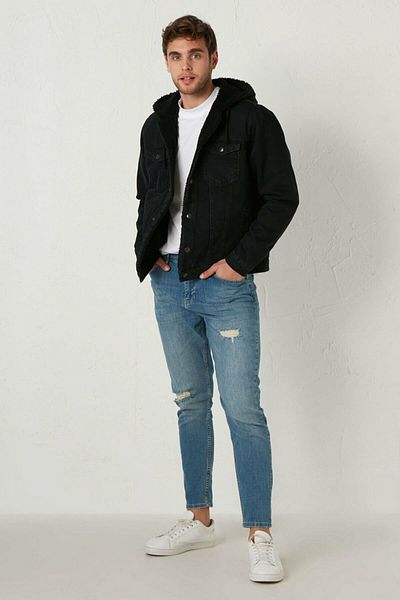 LC Waikiki Ανδρικό Μαύρο Rodeo Jean Jacket 0W8031Z8