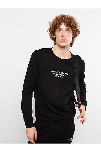 LC Waikiki Ανδρικό φούτερ με μακρυμάνικο λαιμόκοψη XSIDE