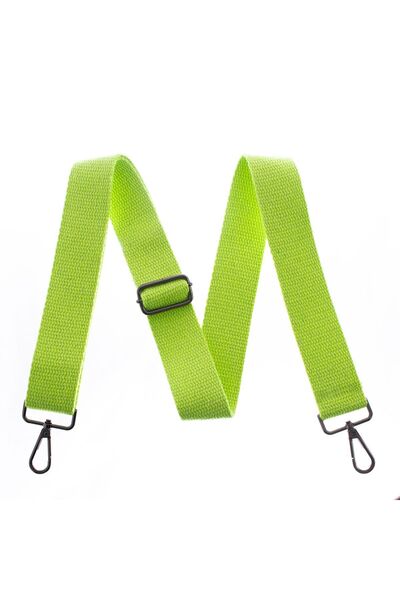 Miaju Neon Green Black 125 Cm Shoulder Strap with Metal Accessories - Live Co...