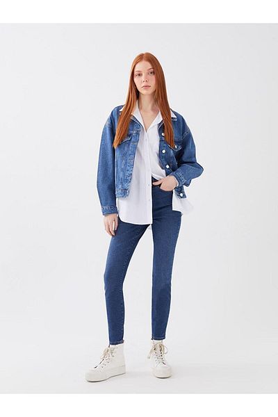 LC Waikiki Γυναικείο τζιν παντελόνι LCW Jeans ψηλόμεσο Super Skinny Fit