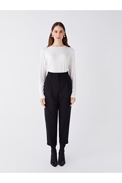 LC Waikiki Dámské tričko s dlouhým rukávem a výstřihem