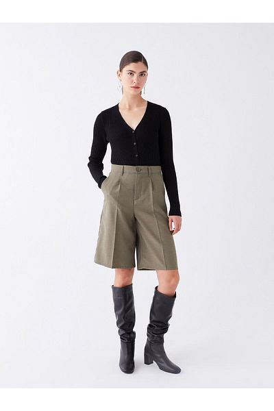LC Waikiki LCW Casual Women's - Pohodlné rovné šortky