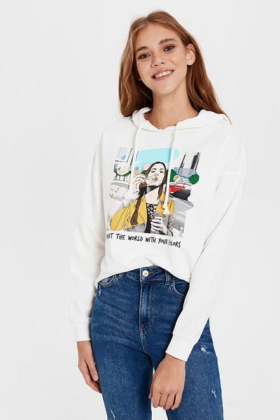 LC Waikiki Дамски суитшърт в екрю 0S8821Z8