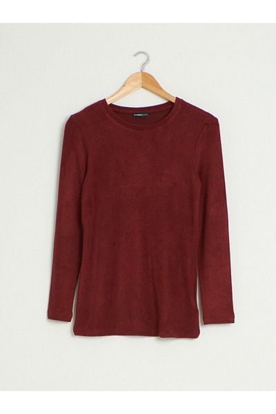 LC Waikiki Γυναικείο T-Shirt Claret Red Melange