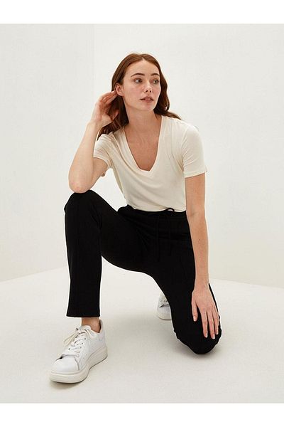 LC Waikiki Pantaloni de trening pentru femei Lcwaıkı Basic, cu talie elastică, cu buzunar drept