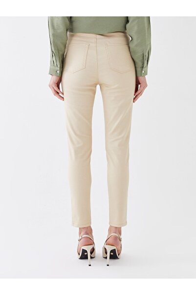 LC Waikiki Slim Fit Cep Detaylı Gabardin Kadın Pantolon