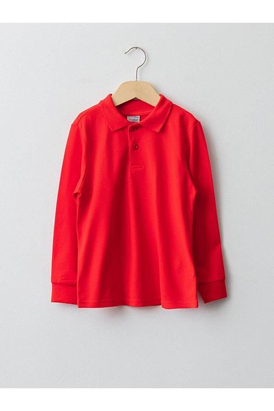 LC Waikiki Μακρυμάνικο μπλουζάκι για αγόρι - LCW Kids Polo λαιμόκοψη