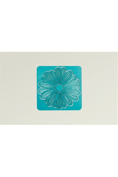 CosmosCraft Çiçek Desenli Duvar Boyası Kalıbı , Plastik,14 Cm