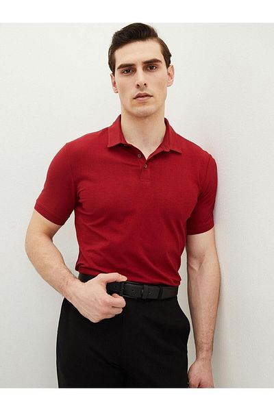 LC Waikiki LCWAIKIKI - Tricou de bază cu gât polo pentru bărbați