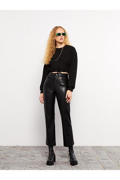 LC Waikiki Hanorac de damă cu mânecă lungă și cu model cu gât crew XSIDE