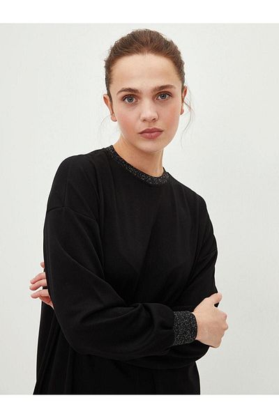 LC Waikiki Tunica LCW Modest pentru femei, cu mânecă lungă, cu detaliu în dungi