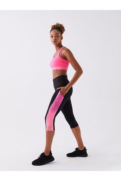 LC Waikiki LCW Active Colanți pentru femei cu talie elastică Color Block