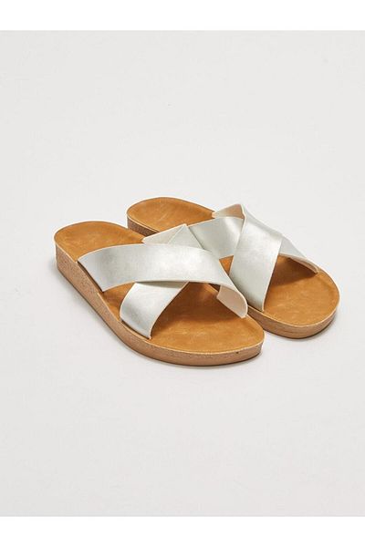 LC Waikiki Γυναικείες παντόφλες LCW STEPS Cross Strap