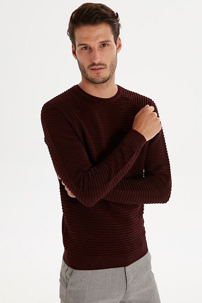 LC Waikiki Pulover roșu Claret pentru bărbați 9W6136Z8