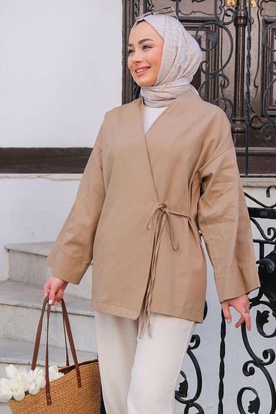 LOCCO Mink Jacket - Side Tie