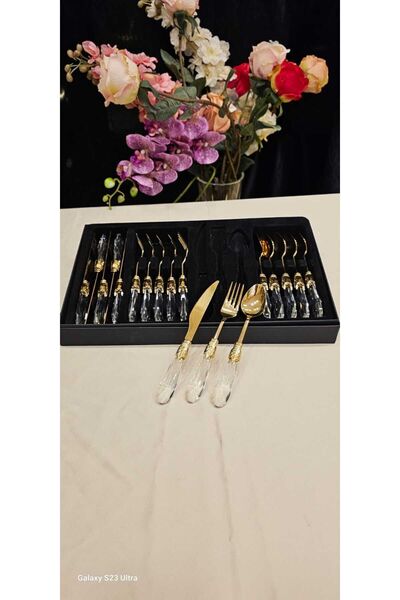 MaviDamla 18 PARÇA DAMLA MODEL TATLI SETİ GOLD