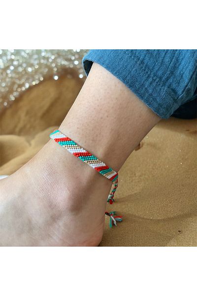 Bidüğüm Bohemian Unisex Dream - Adjustable Anklet Handmade, 100% Handmade