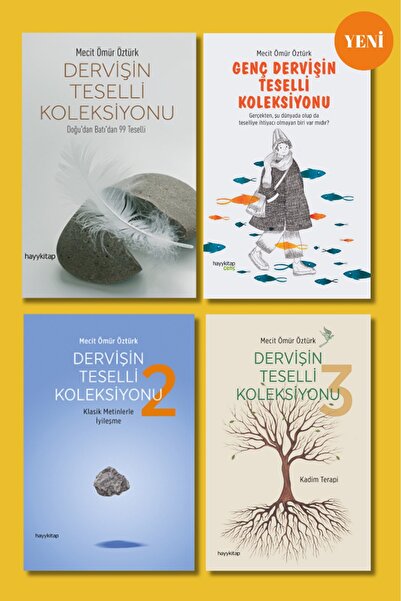 hayykitap Mecit Ömür Öztürk 4 Li set / GENÇ DERVİŞİN TESELLİ KOLEKSİYONU - 1-2-3