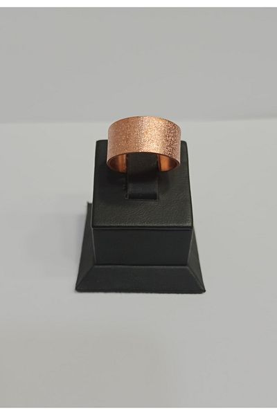 EldenEveBakır Rough Copper Ring Zmay0005-2