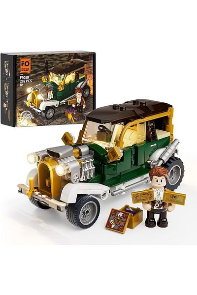 Hapşuruk Vintage Lighted Lego Car, Lighted Car, Lego Car Model