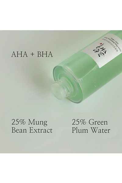 Beauty of Joseon Osvěžující tonikum Beauty of Joseon Green švestka: AHA + BHA, 150 ml - Jemně exfoliační tonikum na obličej