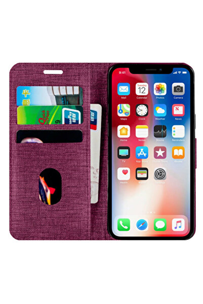 Oppo A52 Kartvizitli Cüzdan Kılıf