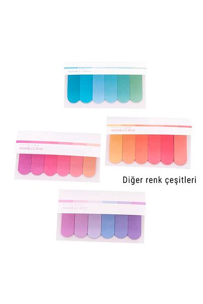 sibga tasarım 120 Sheets Colorful Postit - Bookmark, Bookmark Sticker Note Paper