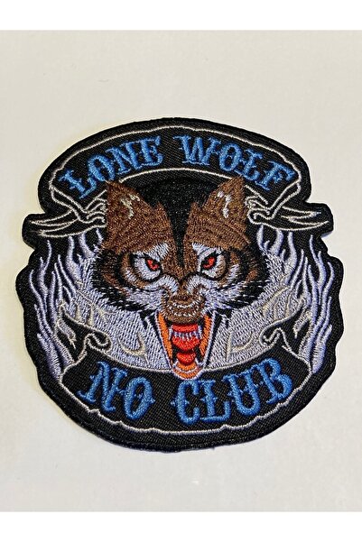 StüdyoÜmitTişört Lone Wolf - رقعة دراجة نارية (PEC، ARMA، JEANS Patch)