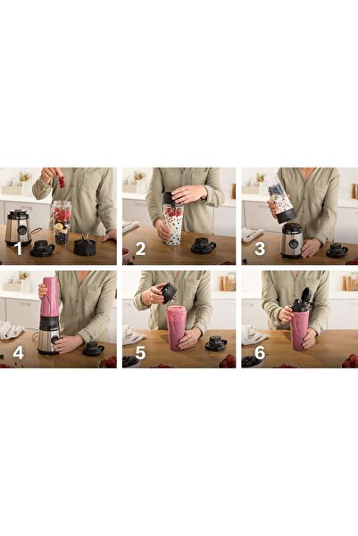 Bosch 4lü Paslanmaz Çelik Bıçak Sistemi Premium Smoothie Blender Seti