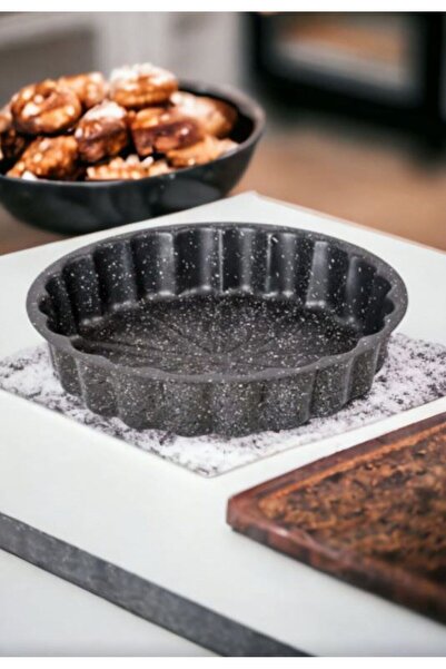 Şeker Portakalım Granit Turta Kek Parfe Tatlı Kalıbı Kalp Desenli Granit Fırı...