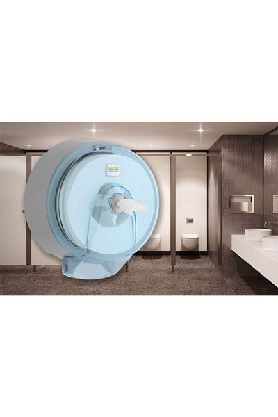 Şeker Portakalım -vialli K9t Internal Pull Toilet Paper Dispenser Transparent Blue