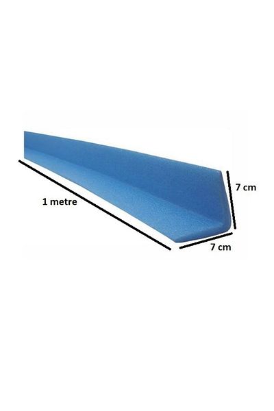 Şeker Portakalım L7x7 Blue 1 Meter 10 Pieces Polyethylene Sponge Profile Corner Edge Protector
