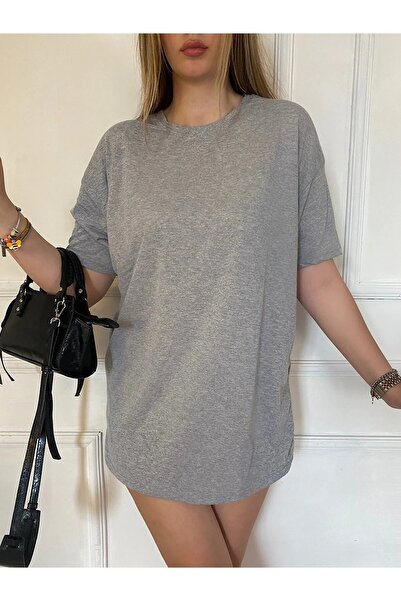 EYAX MODA Tricou oversize cu decolteu unisex