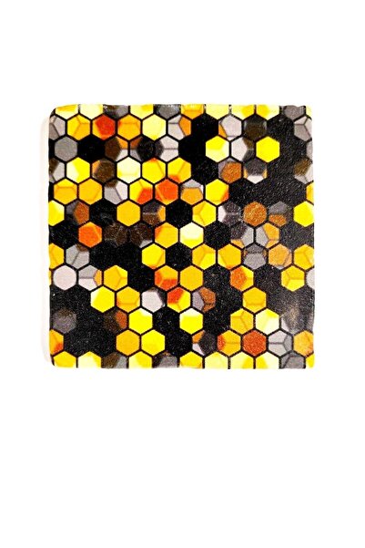 Şeker Portakalım Decorative Figured Natural Stone Bathroom Drain Cover Ornament Single 10x10 Cm