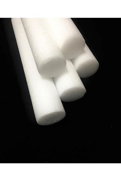 Şeker Portakalım 5 Pieces White Color Sea and Pool Swimming Pasta, Foam Sausage